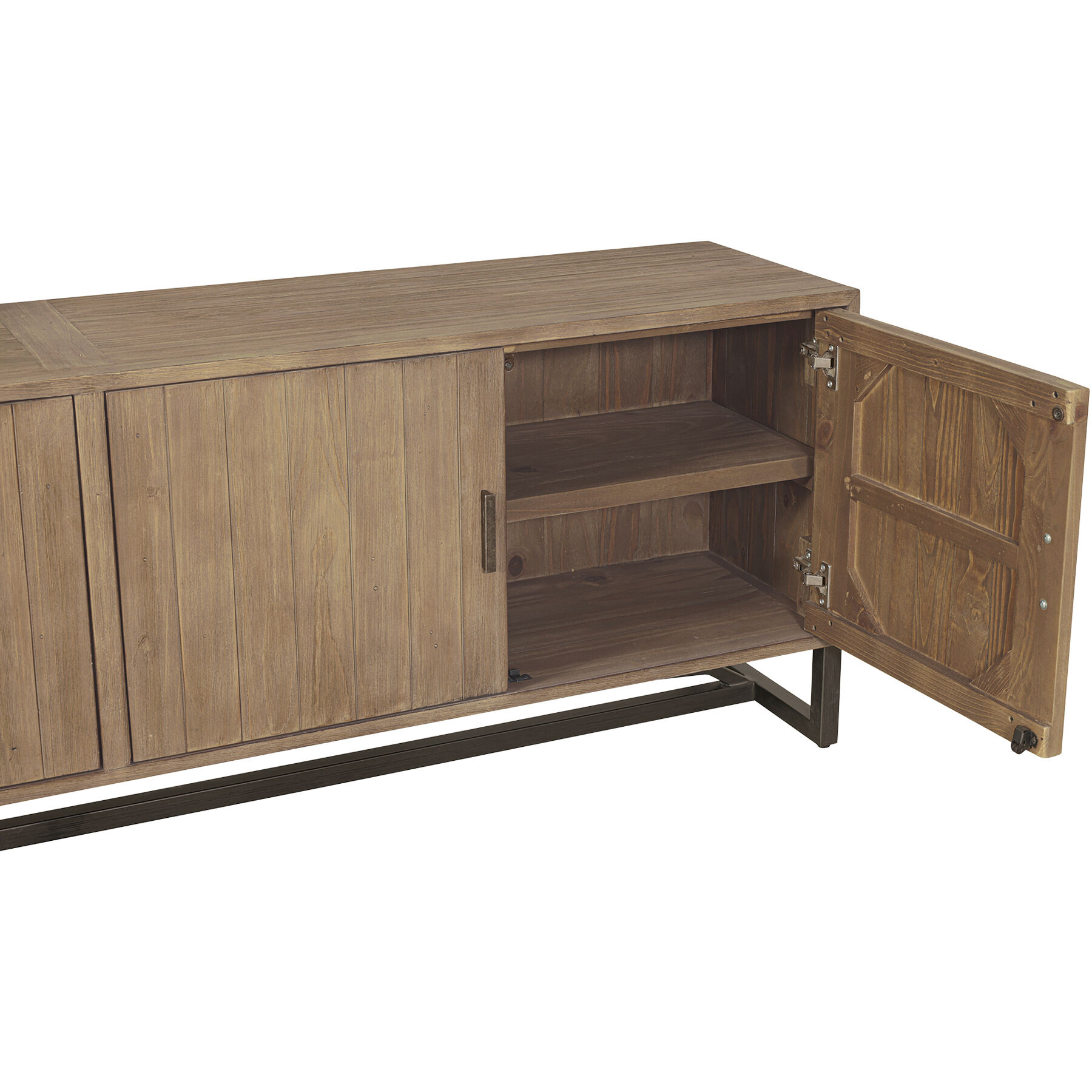 Sierra 79 inch Brown Media Unit